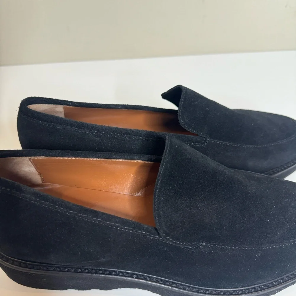 Aquatalia Loafers black Suede Kelsey Weatherproof Shoes
